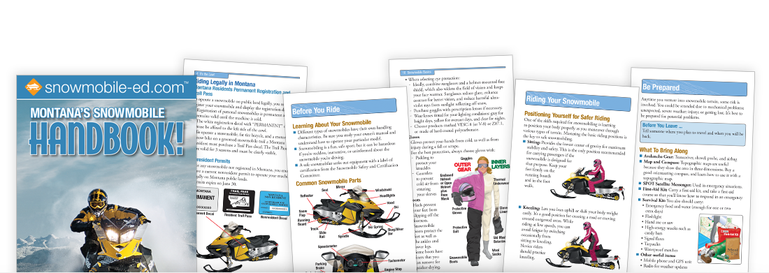 The Handbook of Montana Snowmobile Regulations The Handbook of Montana Snowmobile Regulations